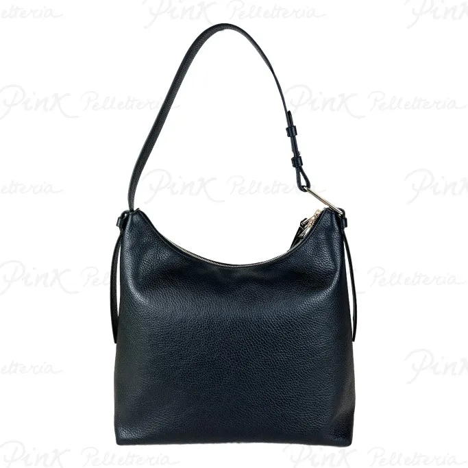 -COCCINELLE Malory Hobo Bag in Pelle E1R1K130201 001 Noir