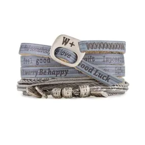  BRACCIALE WE POSITIVE NICE GLAMOUR COL. GRIGIO