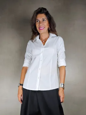 camicia basica stretta 100co