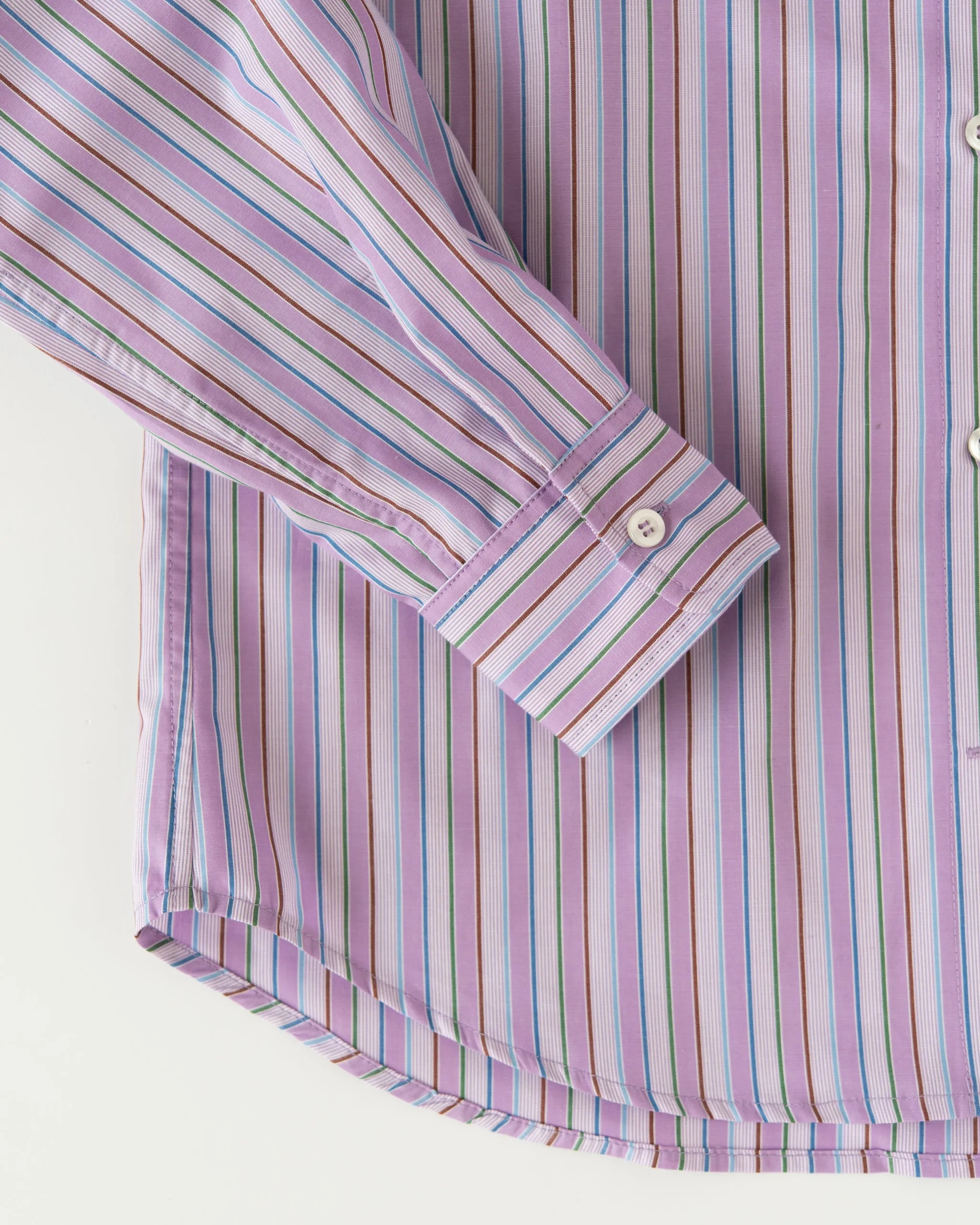 CAMICIA SARTORIALE RIGHE VIOLA cotone righe viola