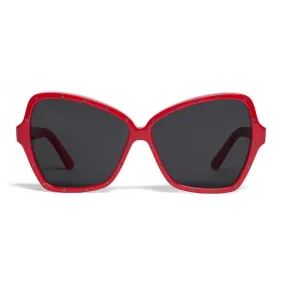Céline - Occhiali da Sole a Farfalla in Acetato e Cristalli - Rosso - Occhiali da Sole - Céline Eyewear