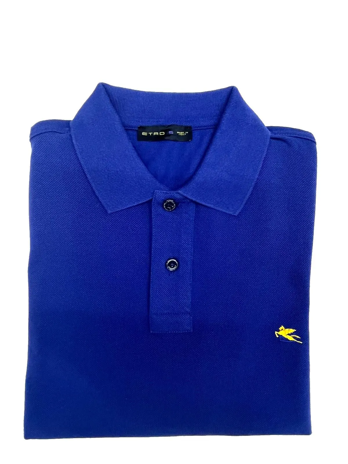 ETRO   POLO IN COTONE CON RICAMO LOGO FRONTALE