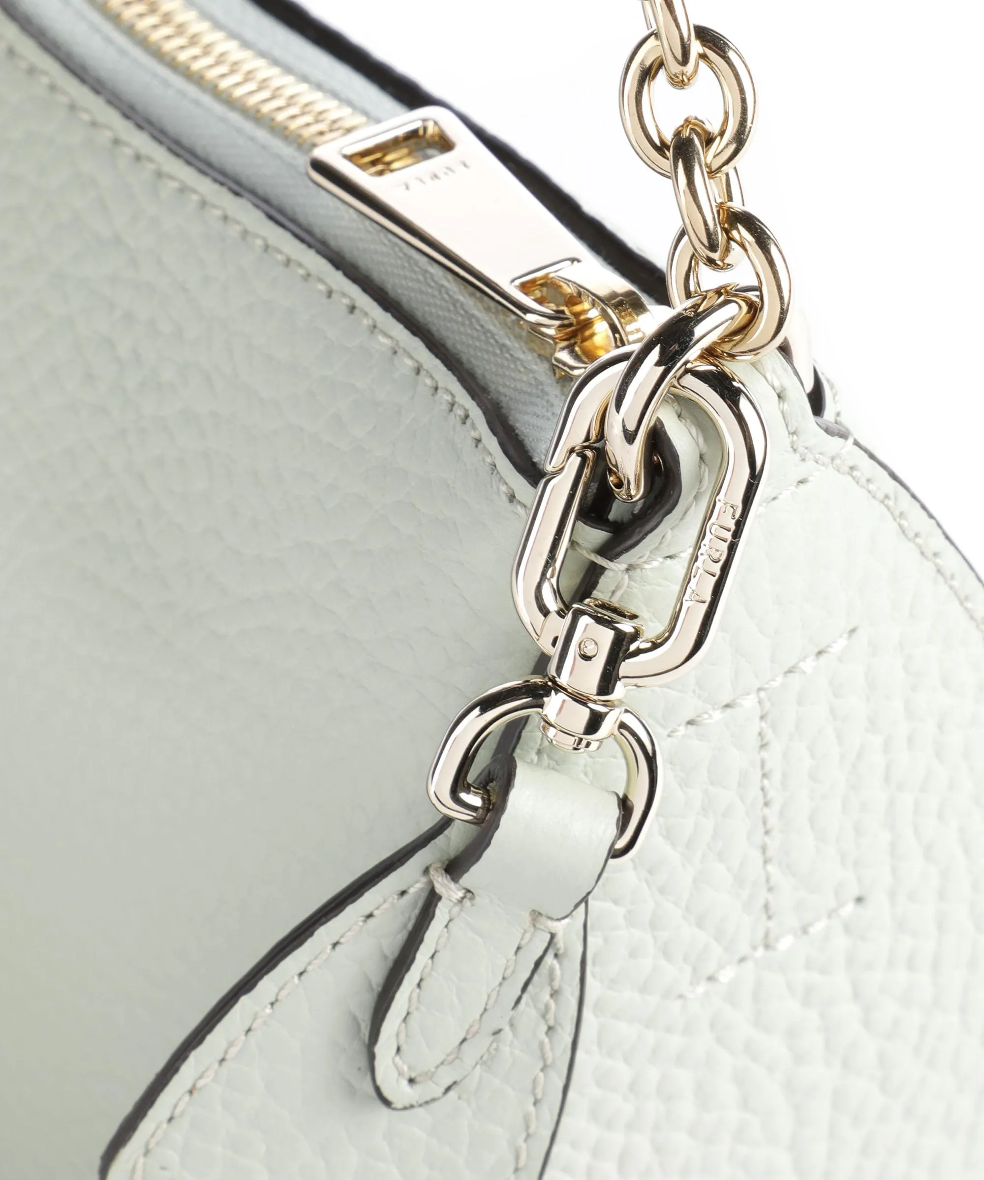  Furla Primula Mini Borsa a spalla pelle di vitello grana verde menta  