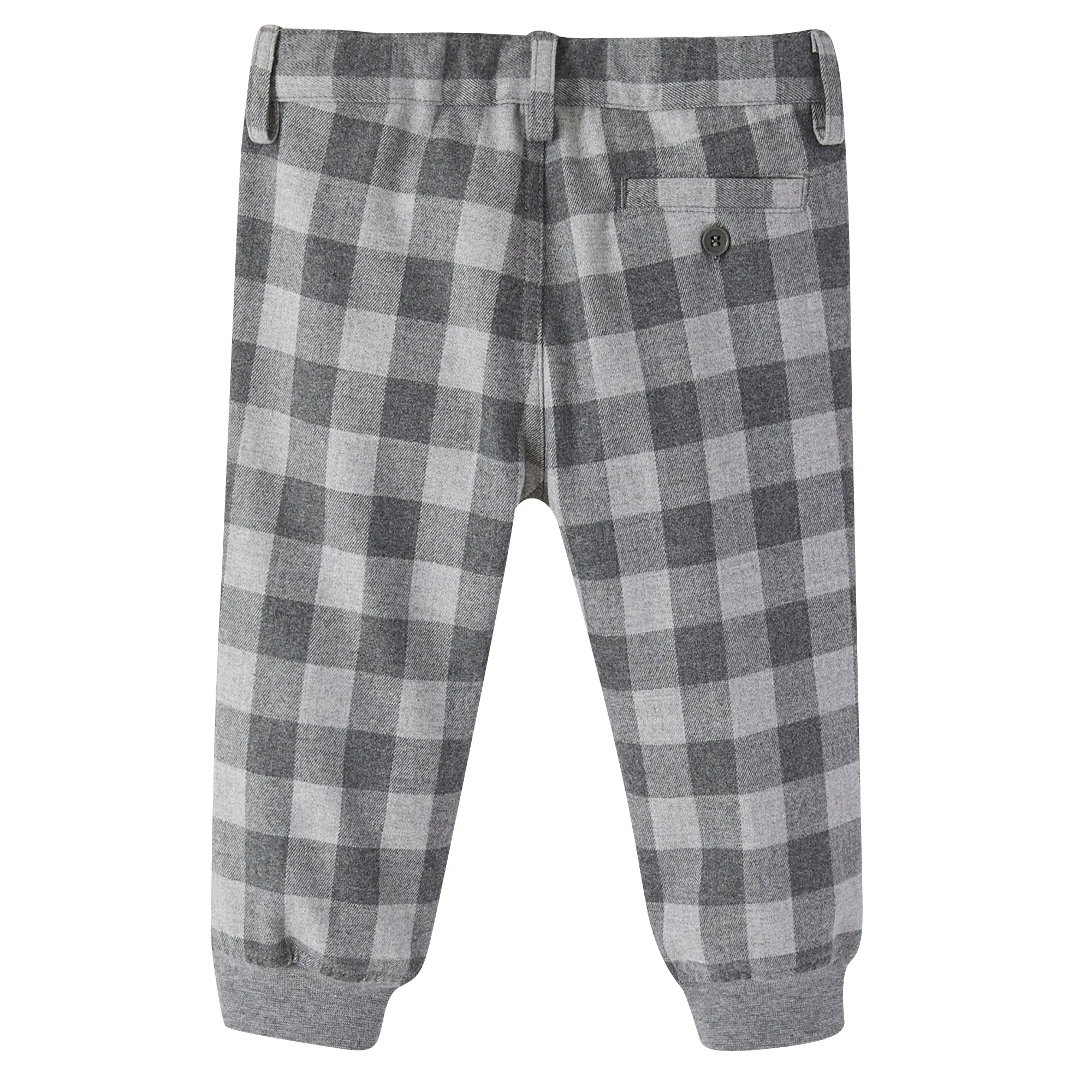 Il Gufo baby boy pantalone check in tecnowool