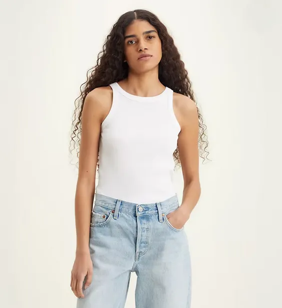 Levi's canotta a costine A3381-0000 white