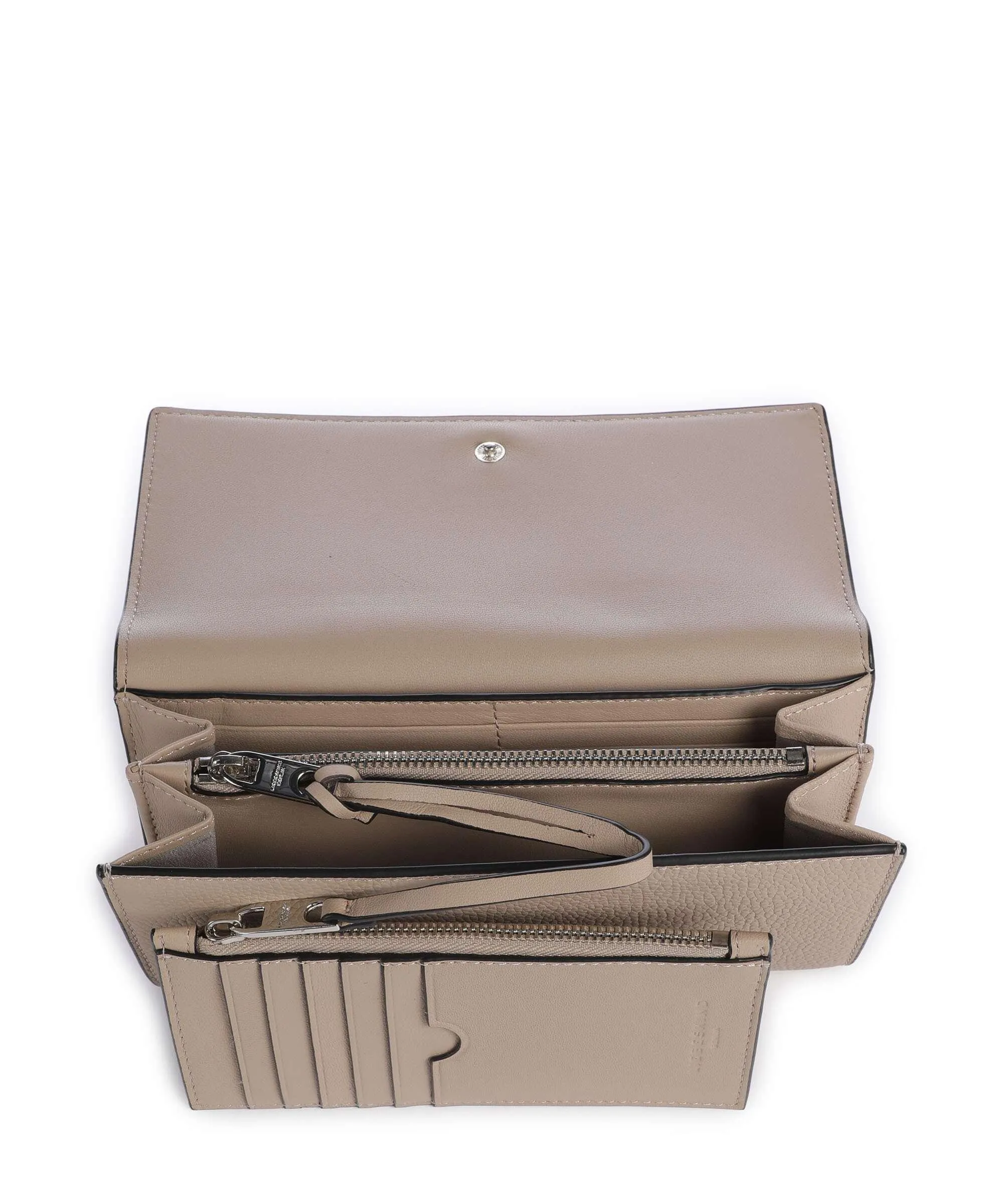  Liebeskind Lora Valentina Small Pebble Portafoglio pelle granulata beige  