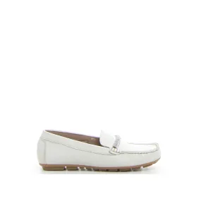 Mocassino con fascia strass