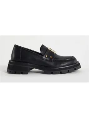     Mocassino in pelle con borchie Gaudì'