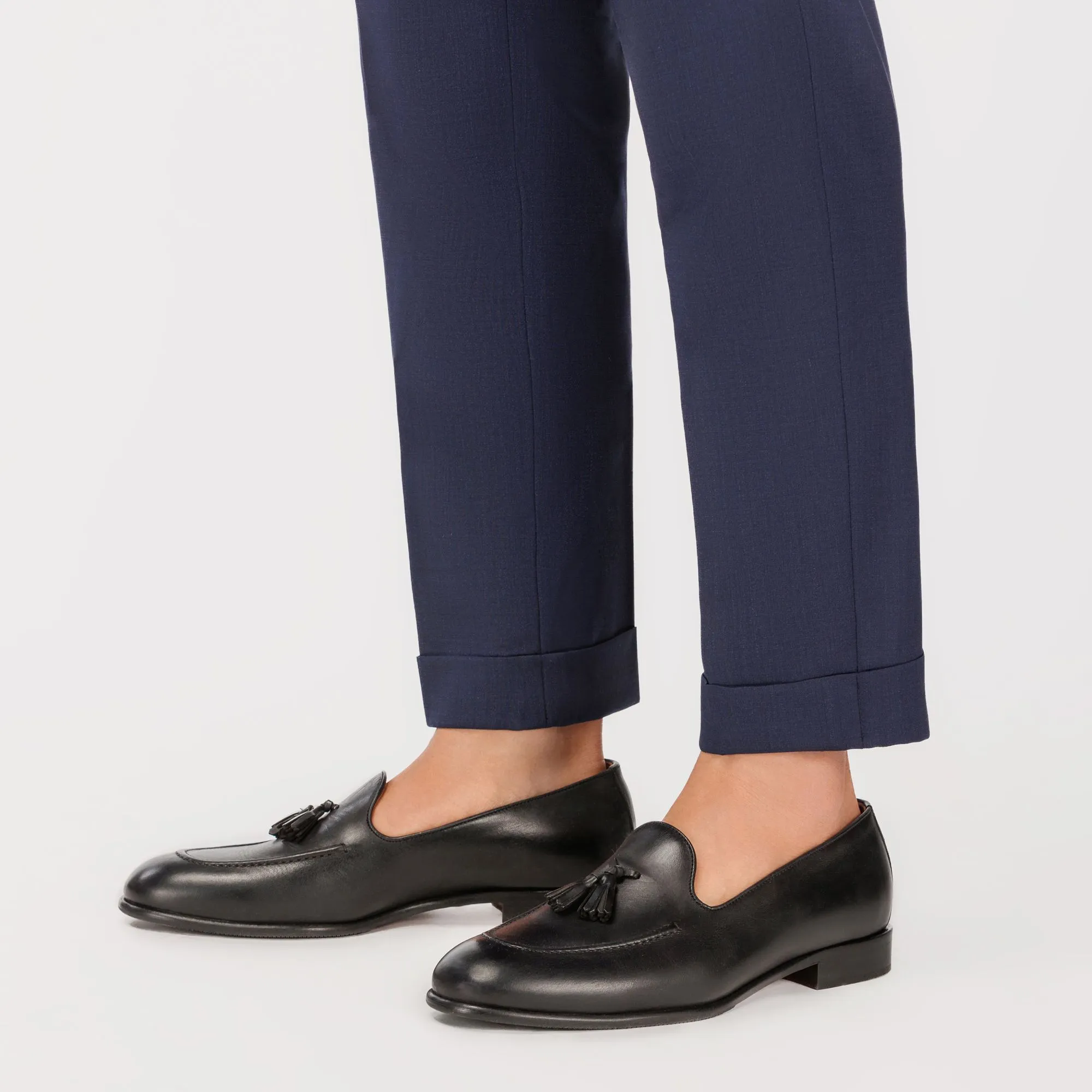 Mocassino Tassel Uomo Nero