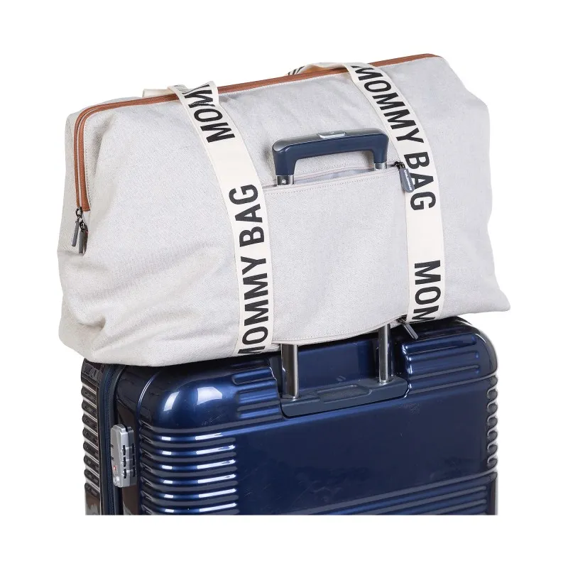 Mommy Bag - Childhome Nuovo Look Sportivo con Materassino per il Cambio - bianco