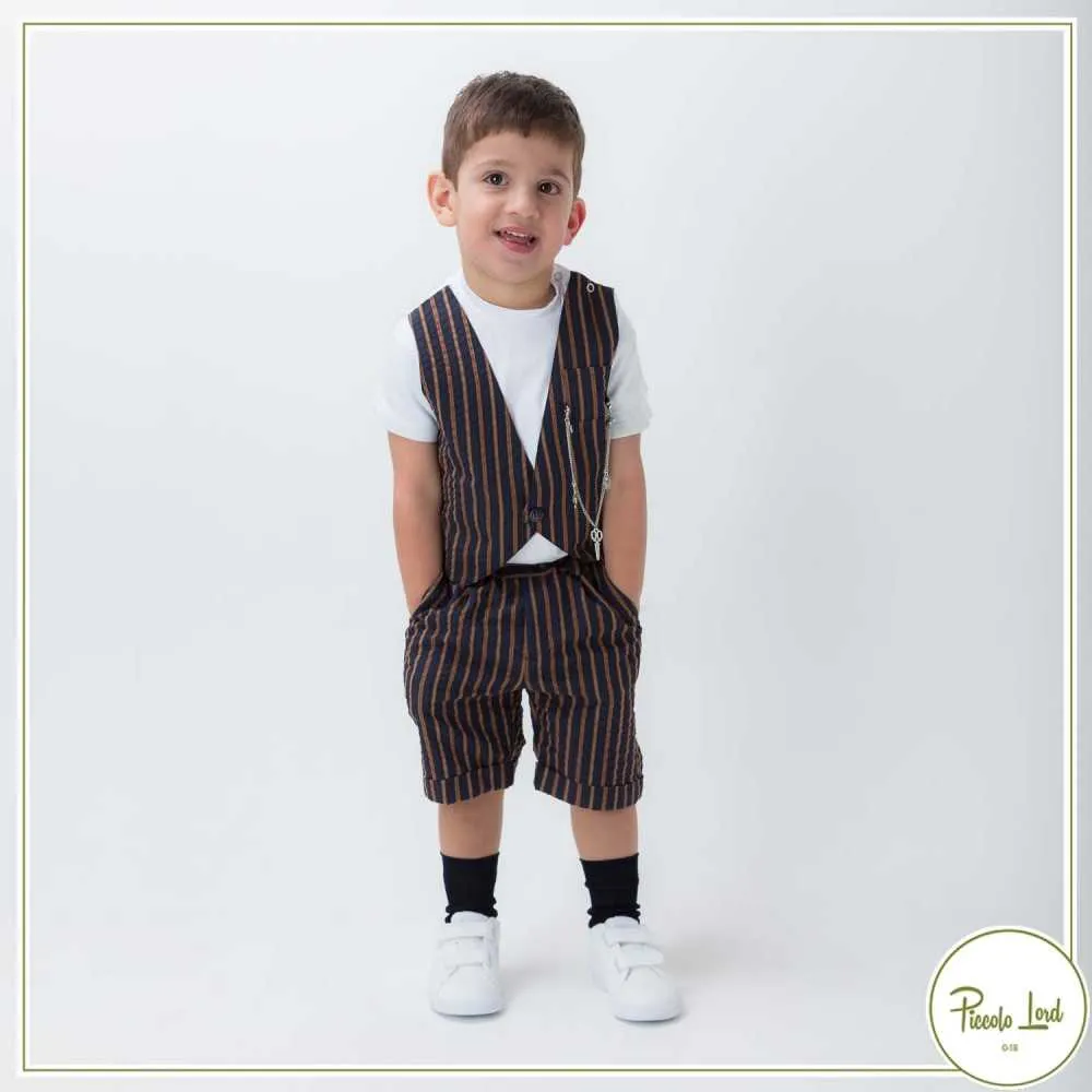Pantalone Alessandrini Blue Orange