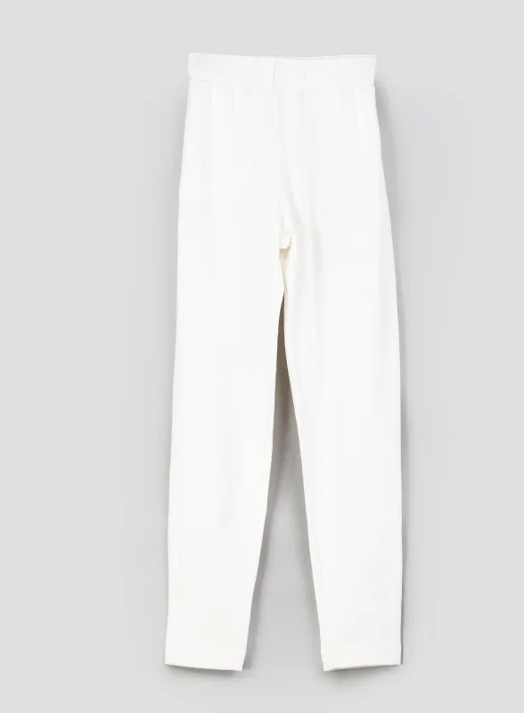 Pantalone in misto cotone bianco - Max Mara Leisure