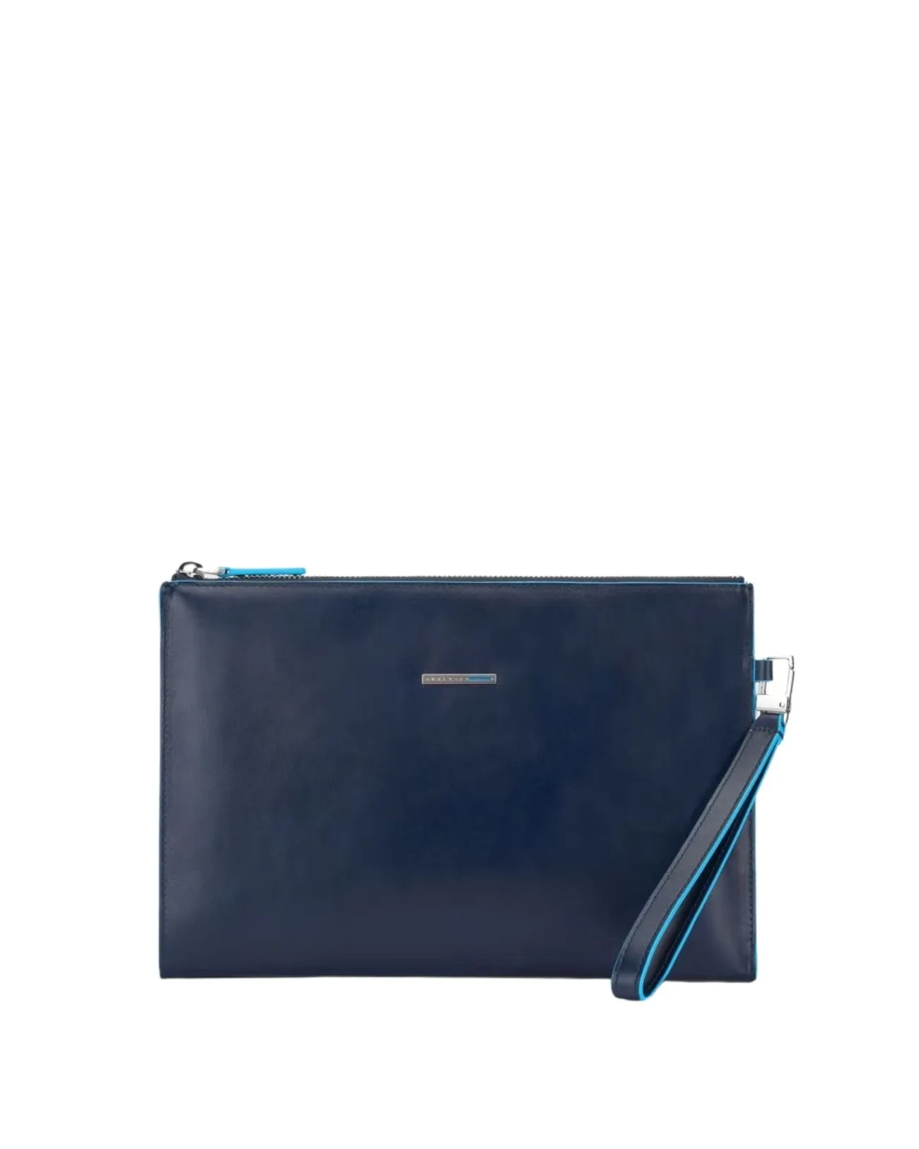 Piquadro - Pochette uomo in pelle sottile porta iPad®mini Blue Square | Studioarch.com
