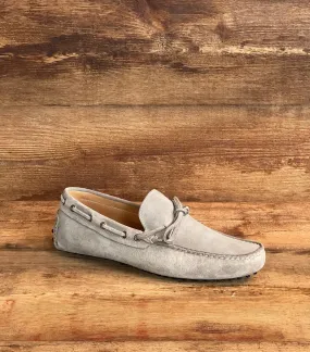 PVU2 Mocassino Car-Shoes Suede Taupe Chiaro Man  