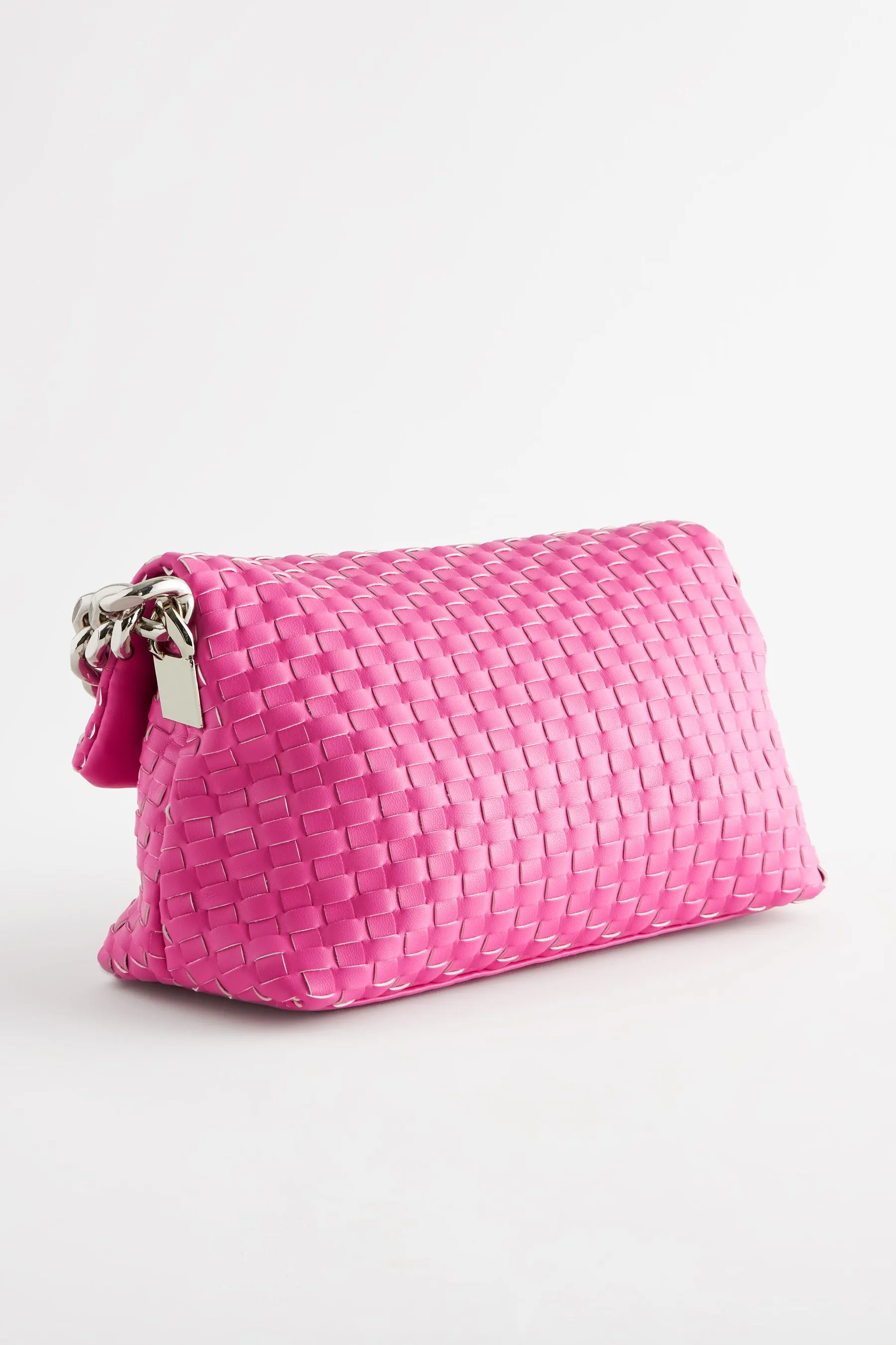 Rosa shocking  - Pochette intrecciata