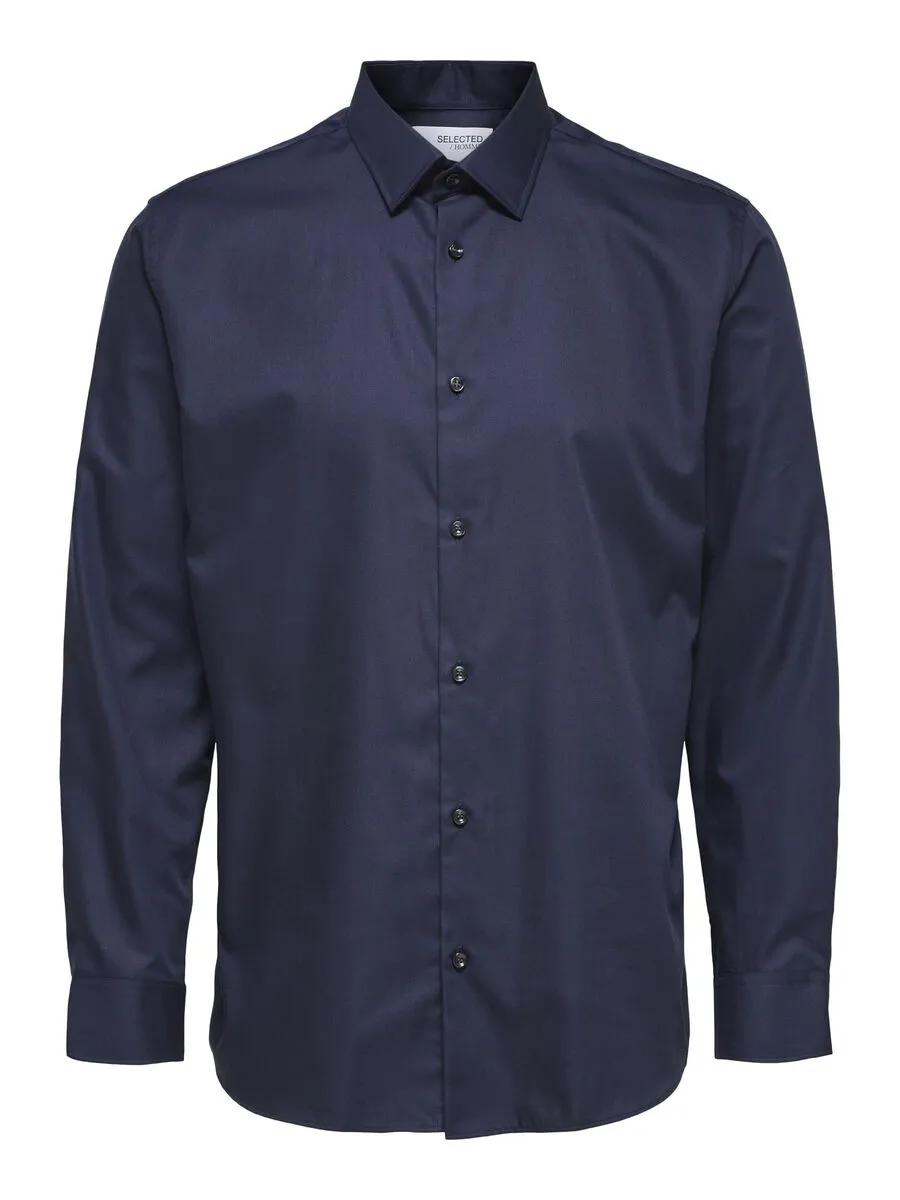 Selected Camicia classica da Uomo Slimethan Blu