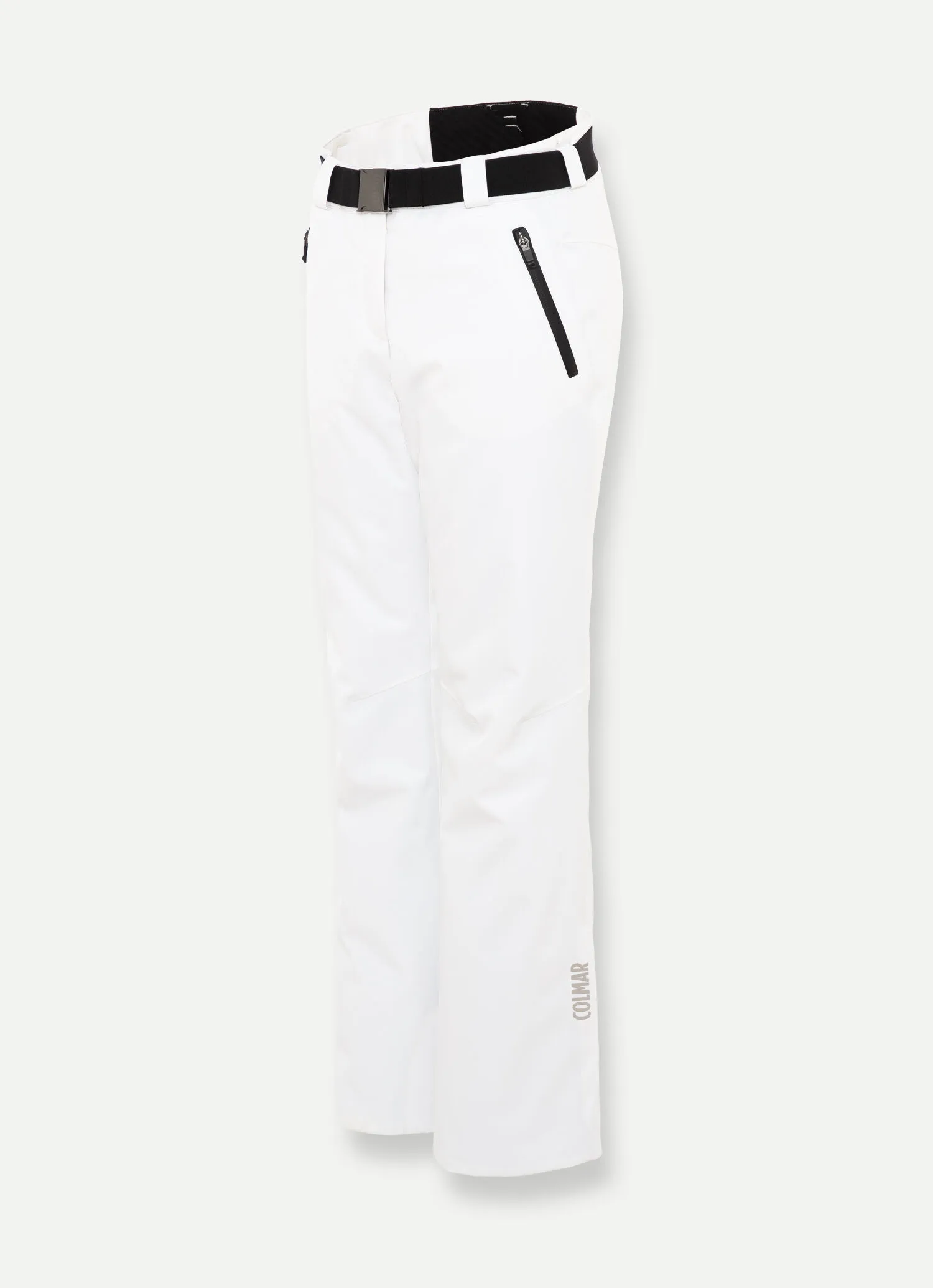 Solid-colour padded ski trousers