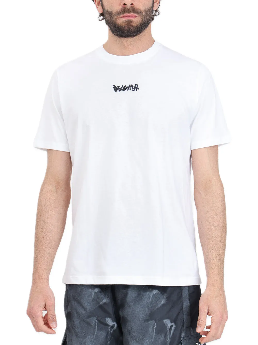 T-Shirt Uomo disclaimer 24EDS54273-BIANCO