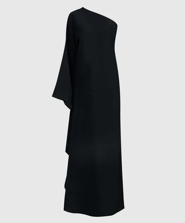 Taller Marmo Maxi abito asimmetrico nero Balear SS2416