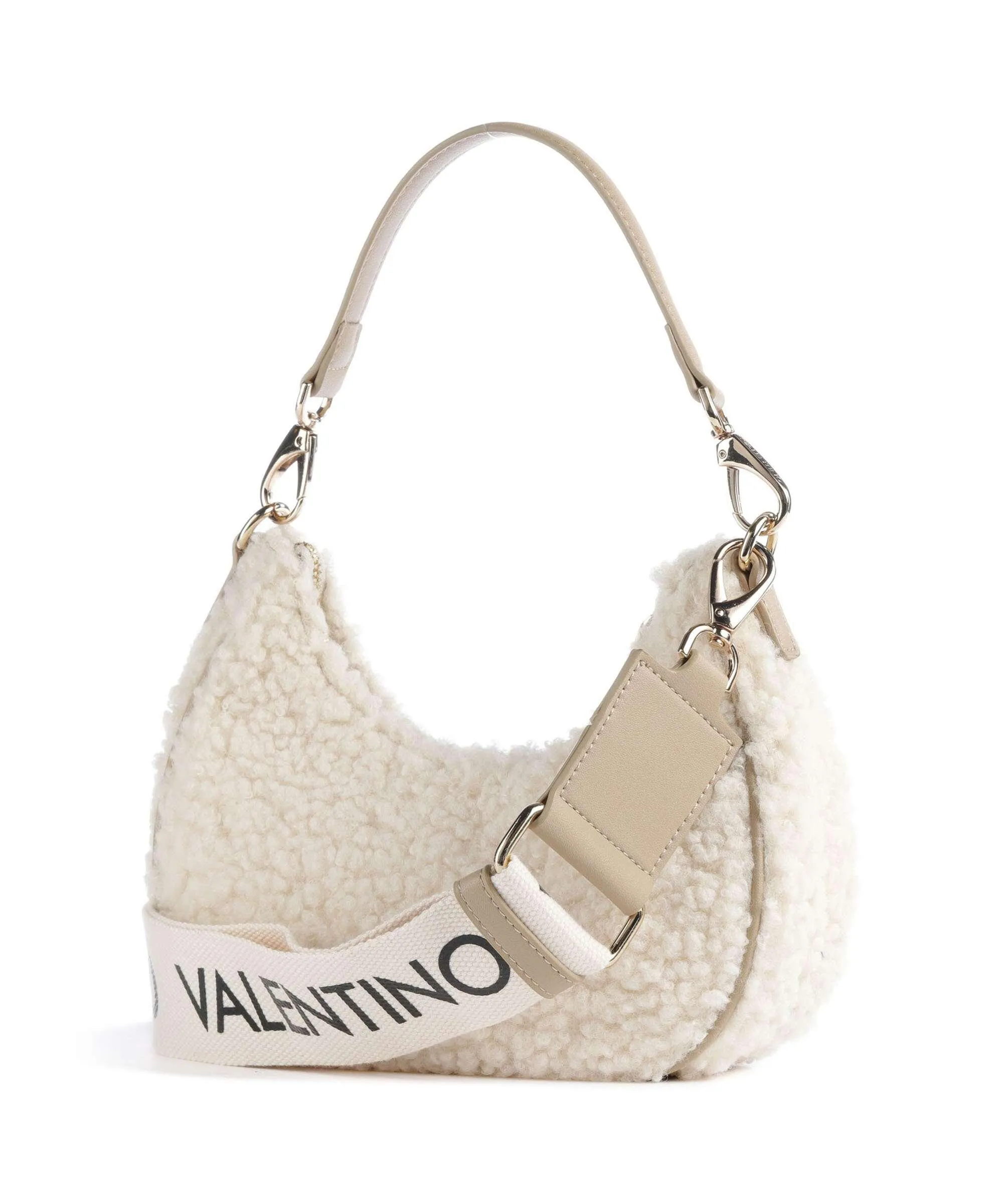 Valentino Bags Special Camy Borsa a spalla eco-pelliccia beige  
