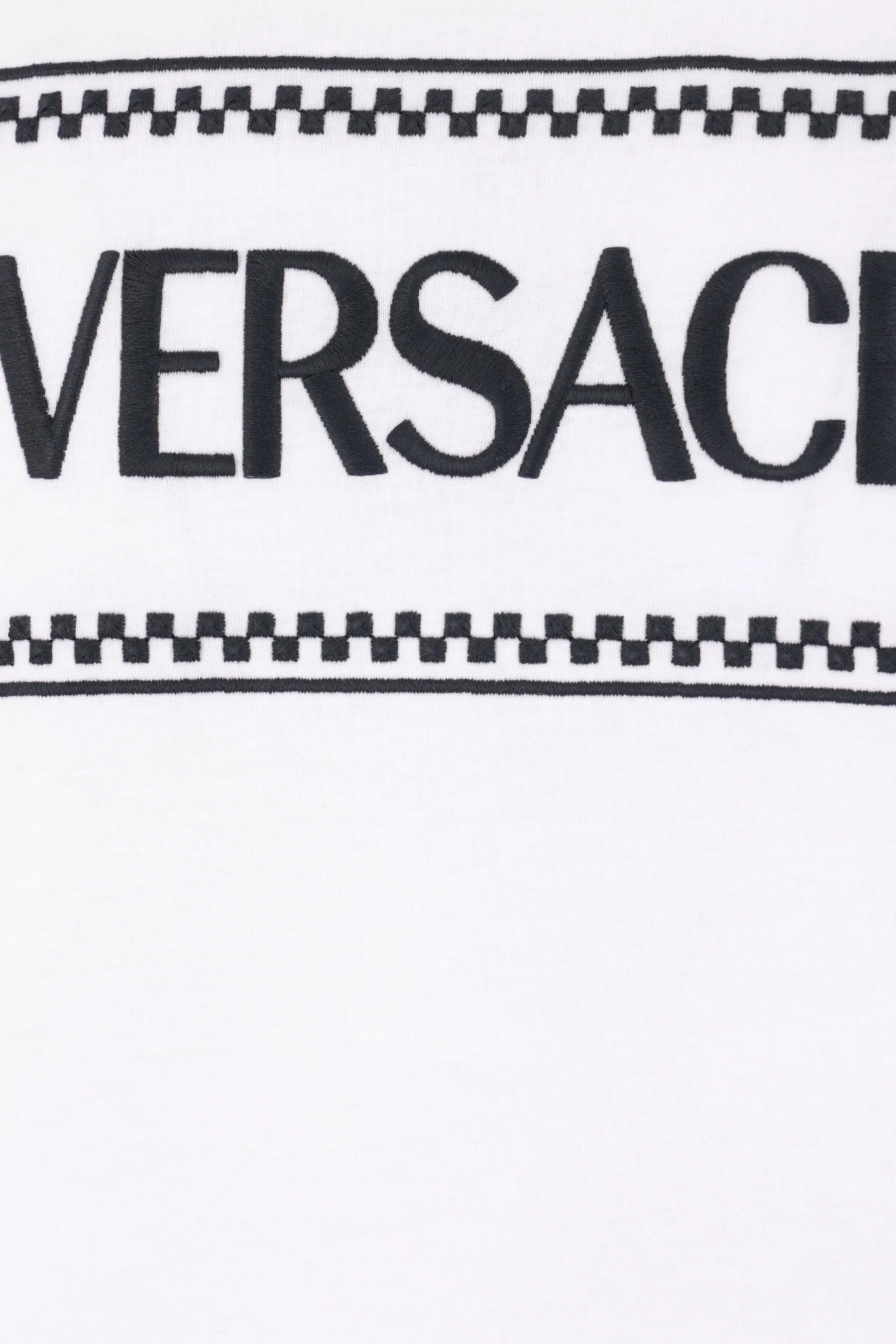 VERSACE t-shirt in cotone ricamo logo